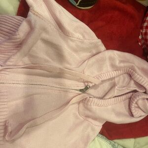 Women's Pink Hooded Sweater